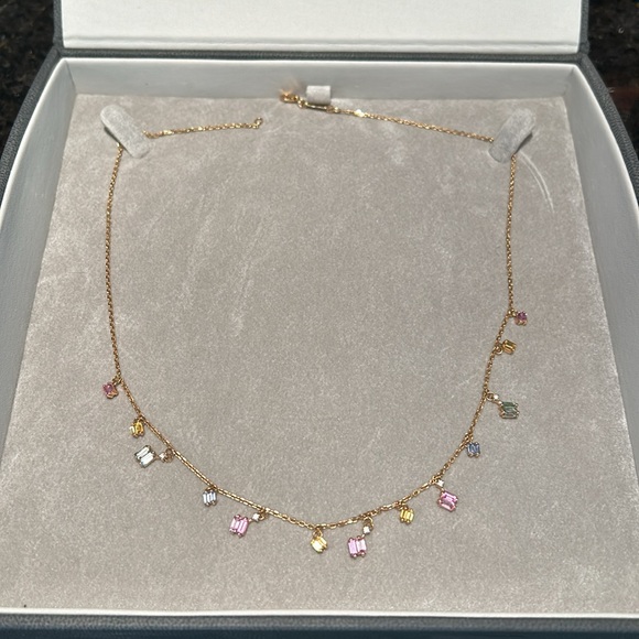 Suzanne Kalan bold pastel sapphire cascade necklace - Picture 3 of 14